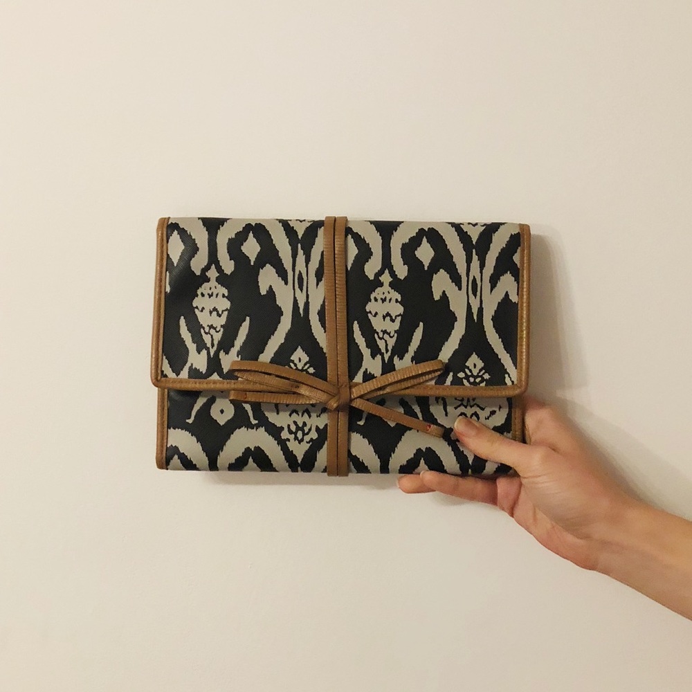 Ikat Printed Jewelry Travel Case